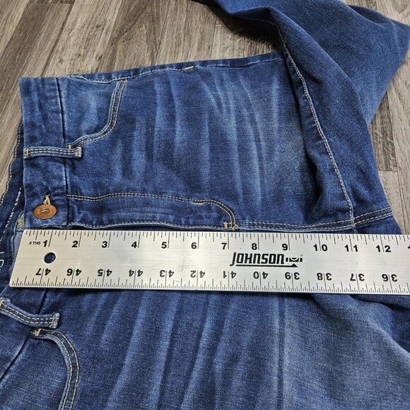 No Boundaries Jeans Womens 13 Blue Medium Wash Stretch Denim Skinny Mid Rise - Picture 10 of 11